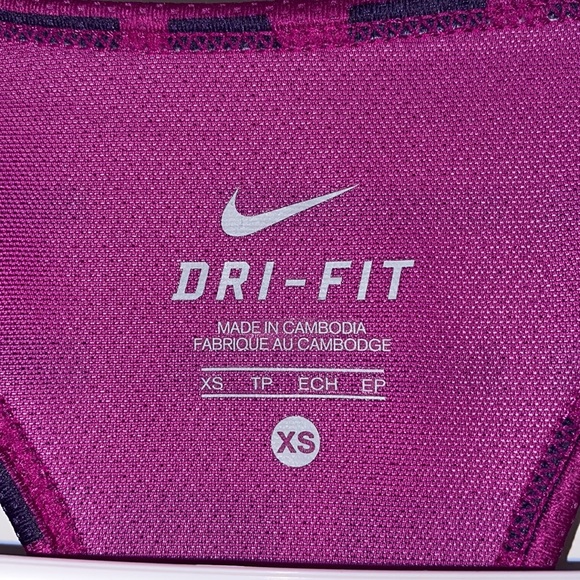 Nike DRI-FIT Racerback sleeveless athletic sports bra tank top (purple) - Picture 4 of 6